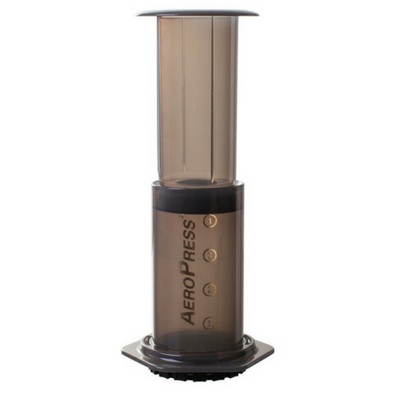 The Aeropress coffee press is the best choice for making coffee while camping.